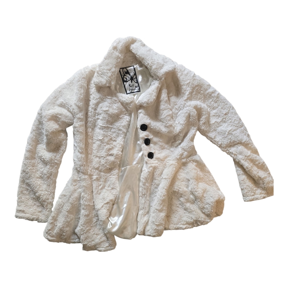 Self Esteem White Teddy Jacket Cozy Winter Essential